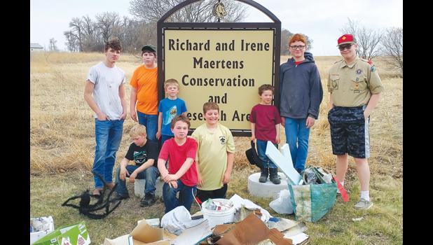 Contributed photo Back row, left to right: Branden Johnson, Jents Knutson, Gavin Johnson, Joe Voit. Middle row, left to right: Max Laleman, Jasper Knutson, Dylan Remme. Front row, left to right: Bradley Remme, Conner Boerboom.