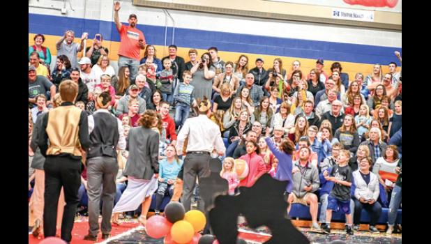Photo for the Mascot by Brian Jeremiason. The prom crowd begged for burgers!