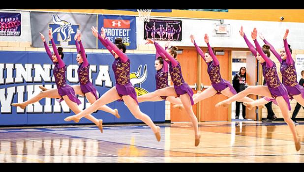 Photo by Brian Jeremiason. The Canby-Minneota Sensations JV and Jazz teams also competed at Renville and performed at the Minneota basketball game last week.