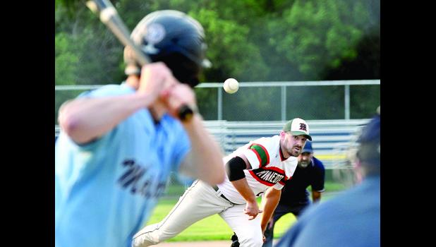 Photo for the Mascot by Brian Jeremiason. Danny Hennen threw a four-hitter to beat Madison, 10-2.