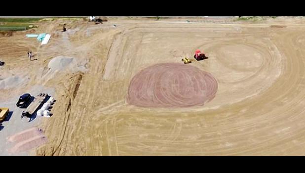 Special photo. The new John Donaldson Field being built in Donaldson’s hometown of Glasgow, MO.