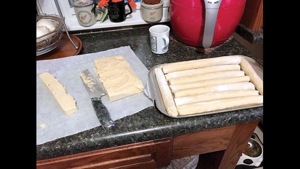 Special photo. Gayle’s rolled dough becomes a delicious treat — as do all of the goodies she makes.
