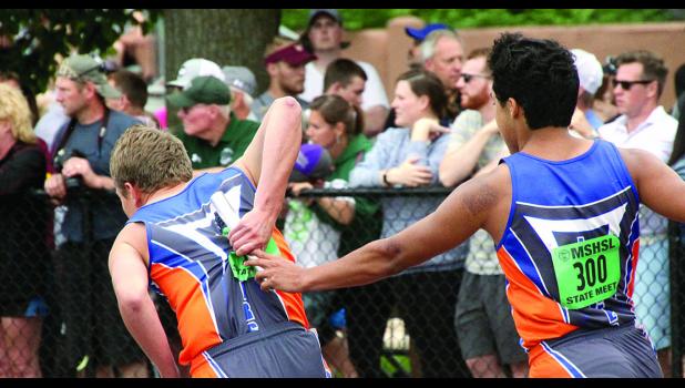 Jarod Josephson gets the handoff from Cameron Anderson.