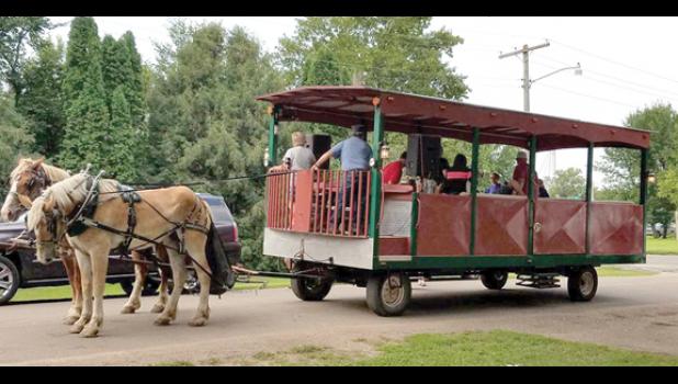 Special photo. The special carriage gave rides to visitors.