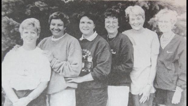 Contributed photo The Countryside Golf Club Ladies Tournament winners posed after the tournament on Aug. 24, 1997. Left to right: Wendy Larson, Championship Flight winner with a score of 84; Dorie Teigland, Championship Flight runner-up with an 87; and other flight winners were Lois Spanton, Bernie Janssen, Marney Gislason and Karen Van Keulen.