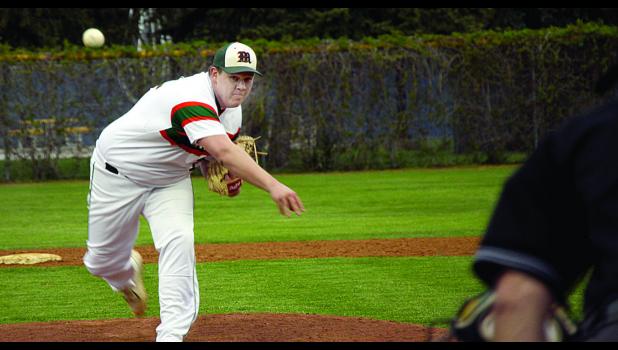 Peyton Nuy on the mound.