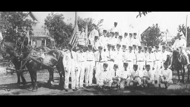 Contributed photo The members of the Minneota Fire Department pose for this photo during the July 4, 1914 celebration.
