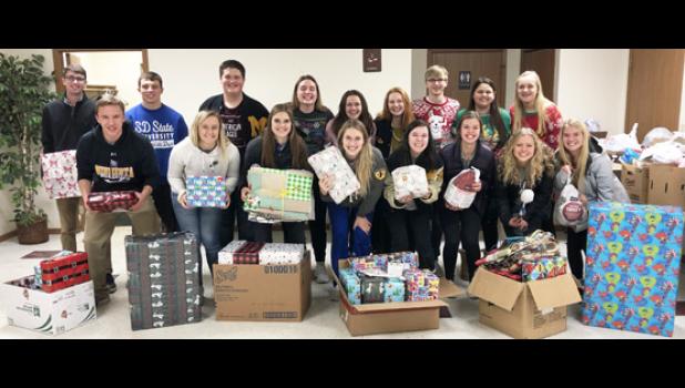 Special photo. Front row, left to right) Caleb Sterzinger, Emily Rybinski, Abby Hennen, Morgan Hennen, Serena Breyfogle, Molly Krog, Faith Traen and Klaire Banks. Back: Braeden Panka, Cole Sanow, Braxton Downing, Audra Buysse, Cecilia Rabaey, Natalie Bot, Jacob Haen, Olivia Mahan-Deitte and Abby Rost.