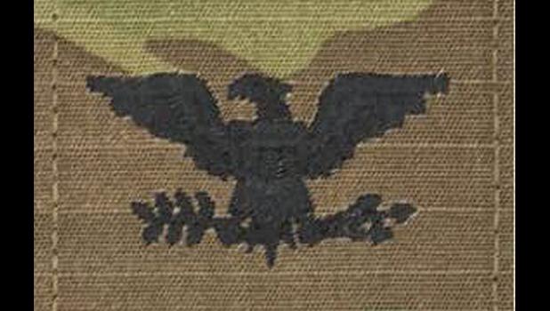 Contributed photo. The patch Engels received after being promoted to Colonel in the U.S. Army.