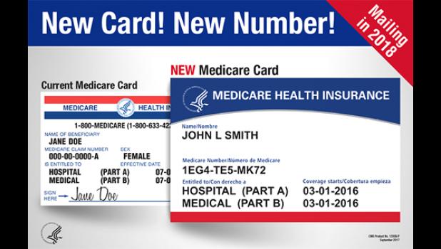 Special photo. New Medicare cards will be mailed between April 2018 and April 2019.