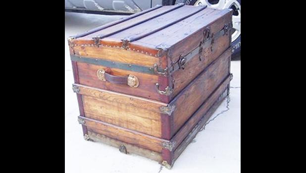 Special photo. A after shot of one of Markell's restored trunks.