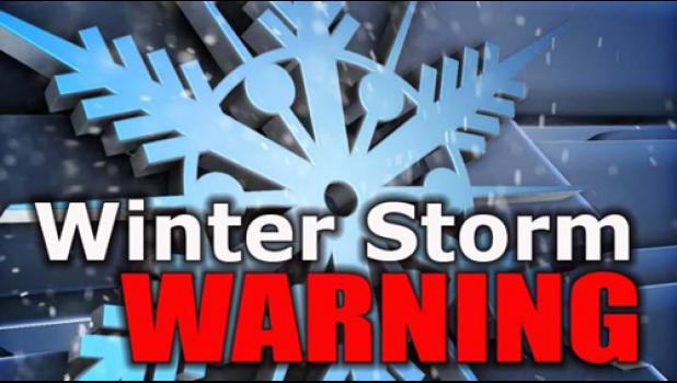Special photo. A winter storm warning is in effect for Lyon County from 7 p.m. Friday to 10 a.m. Saturday.