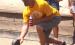 Dustin Thooft competes in the annual Rolle Bolle tournament on Saturday. Mascot photo by Scott Thoma