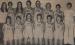The 1976 Minneota volleyball team. Front row, left to right: Kelly Baugher, Julie Bretschneider, Bev Fier, Phyllis Breyfogle, Dodie Konold, Sandy Wambeke. Back row, left to right: Assistant coach Sue Gigstad, Margaret Fier, Lynda Fier, Kathy Noyes, Shaon Buysse, Cindy Sanow, Cathy DeCock, Head coach Sandy Smith.