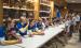 Members of the Minneota volleyball team held a “Meet and Greet” and signed autgraphs for fans following their match last Tuesday against Dawson-Boyd. The Vikings swept Dawson-Boyd and have now won 10 straight matches. 