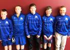 Minneota’s Sixth Grade team includes: (left to right) Destin Fier, Kyler Lozinski, Eli Gruenes, Chase Johnson and Noah Gorecki. 