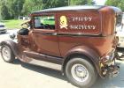 Joette Remme’s 1929 Ford Sedan “Speedy Delivery” Van won the Host Award at the Ghent Cruisers Car Show.