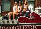 The 2026-2027 Boxelder Bug Days royalty rode in Sunday’s parade. Left to right: Second Princess Alexa Mead, First Princess Eden Meagher, and Queen Addy Kiley. 