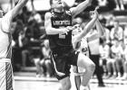 Mascot photo by Brian Jeremiason Minneota's Lincoln Jerzak scores on a layup against MACCRAY Tuesday night in Minneota.