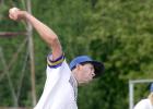 Sam Buysse uncorked a pitch against Springfield on Monday.
