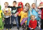 On Monday, the theme was Fairy Tale Days and these students were dressed for the part. Back row, left to right, Francis Myhre, Theodore Thomsen, Liam Hennen, Jerome Jones, Eleanore Jones, Sierra Gossen, Bella Myhre. Front row, left to right: Calliope Thomsen, Kylie Slatko, Reese Guza.
