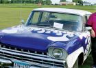 Chris Hansen of Taunton showed off her 1960 AMC Rambler at the Minneota Countryside Golf Course Car Show on Monday night. 