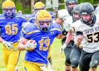 Cole Sanow runs to daylight.