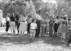 This photograph shows a large crowd attending Minneota Frolic Days on August 19, 1955.. 