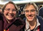 Autumn Dovre, left, is a freshman at Concordia, Moorhead, and Jacob Haen is a senior at MSU, Mankato. 