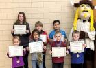 Elementary Viking Valor winners for January are: (front row, left to right) Tenley Mead, Maria Martinez, Vance Claeys and Parker Minnehan. Back: Dakoda Hennen, Grant Hauswedell and Isaiah Ramirez. Not pictured: Taylor Clark.  