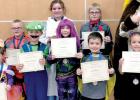 Elementary students are: (Front row, left to right)  Arya Sonnenburg, Blake Citterman, Ava Panka, Ronin Runia and Jasmine Engler. Back row: Mason Moorse, Tiffany Gronke and Gabriel Ludwikowski.