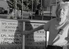 Elsie Keys visited the paver of her late brother, David Johnson, at Veterans Park in Minneota last summer