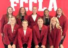 Front row, left to right: Avery Winter, Nola Ascheman, Madison Hennen, Jayla Jerzak. Back row, left to right: Jewelz Vierstraete, Ella Johnson, Grace Horner, Addysen Kiley, Lydia Coequyt. 