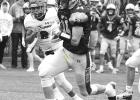 Kellen Bradley of the Vikings breaks loose for a 54-yard touchdown run on the second play of the game against MACCRAY on Saturday in Minneota. 