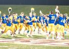 Minneota players celebrate a 14-6 win over BOLD in the Section 5A championship Friday at Southwest Minnesota State University. The Vikings will open the Class A state tournament on Friday, Nov. 10 against Braham at St. Cloud Tech High School. 
