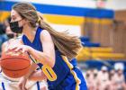 McKenna Yost played a solid all-around game for Minneota, contributing stellar defense and six points on offense. 