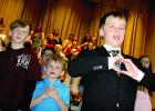 The grand finale at the St. Edward School produced all the kids gathered to sing the song "Confidence".