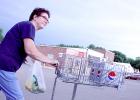 Lois Spanton helps out at Brad's Market.