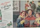 This advertisement for 7up appeared in newspapers during the 1952 Christmas holiday.