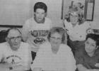 Twenty-five years ago, the Boxelder Bug Days executive committee met to finalize plans for the 1997 festivities. Seated, left to right: Frank Josephson, Bonnie Hansen and Carol Driemeyer. Standing, left to right: Tracy Huston and Deb Winter.