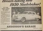 This ad from Anderson's Garage in Minneota appeared in the Aug. 19, 1949 issue of the Mascot.