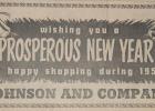 This advertisement from Johnson and Company, a clothing store for many years in Minneota, appeared in the Dec. 30, 1949 edition of the Mascot.