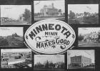 This postcard depicting several Minneota structures was put together in 1909 by Bloon Brothers Publishers of Minneapolis.