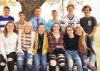 Front row, left to right: Audra Buysse, Abby Rost, Anna Krier, Raeann Bruner, Isabelle Kimpe, Klaire Banks. Back row, left to right: Braeden Panka, Carter Schuelke, Caleb Sterzinger, Ben Skorczewski, AJ Myhre, Chase Differding. 