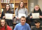 Special Photo. High School: Paige Welsh, Caleb Sterzinger, Ezequiel Monzon. Back: Emily Buysse, Lydia Sussner and Lauren Bowyer.