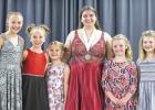 Emma Lipinski, the 2022 State Distinguished Young Woman representative from Ivanhoe, held a "Be Your Best Self" program for girls in K-6th grade on Friday night. Left to right: Bailey Hopper, Bella Hopper, Lizzie Panka, Lipinski, Carrie VanDell and Ruth Jerzak. 