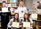 Viking Valor students are: (front row, left to right)  Morgan Kockelman, Summer Hennen. Back row: Dantae Orvis, Isabelle Tolk and Ellyn Schultz. Missing: Cole Sanow