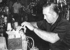 Johnny Tillemans, the former owner/operator of the Silver Dollar Bar in Ghent, mixes drinks for customers during the establishment’s 50th anniversary in 1984. This photo, submitted by Jessica Gilbertson, won first place in this year’s Belgian-American Days Historical Photo Contest on Aug. 6.  