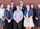 Left to right: Cora Fischer, Joey Clark, Thomas Belaen, Wyatt Pohlen, Joe Voit, Reagan Bierschenk, Katie Walerius, Emma Lipinski.  