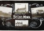 This vintage post card promoting the city of St. Leo in 1910 featured four various scenes.